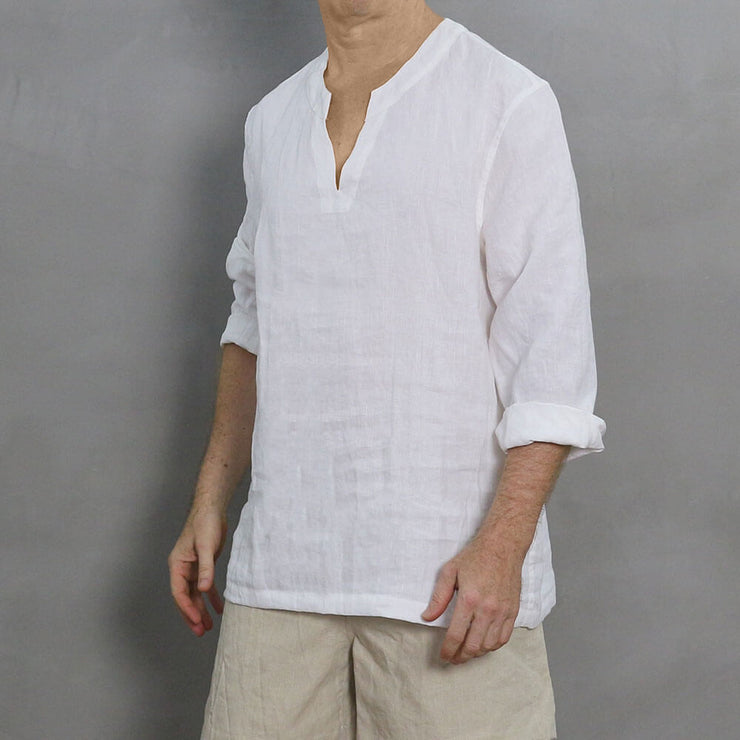 Men's Softwashed Linen Tunic - linenshed